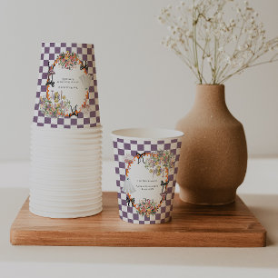 Gobelets En Papier Vintage soirée d'Halloween Éffrayante