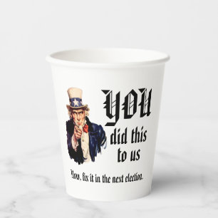 Gobelets En Papier VOUS Nous avez fait ça