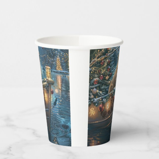 Gobelets En Papier Voyage festif de Noël au Labrador (Gauche)
