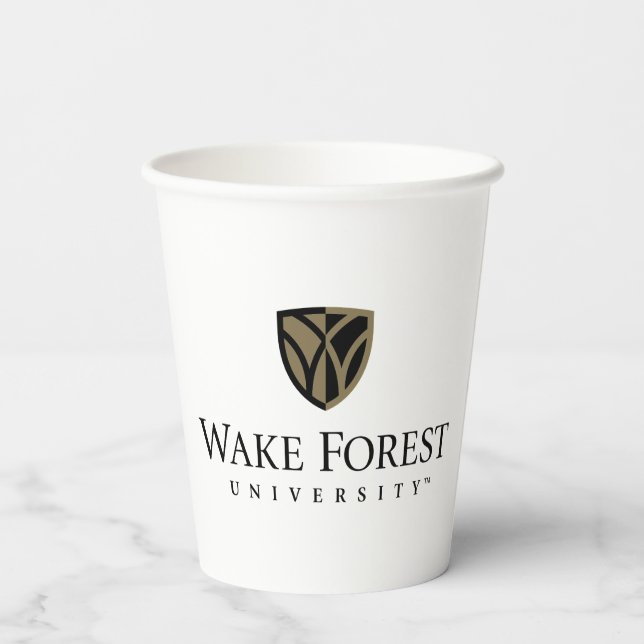 Gobelets En Papier Wake Forest University Wordmark (Verso)