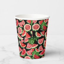 Watercolour Watermelon Paper Cups – Summer Party