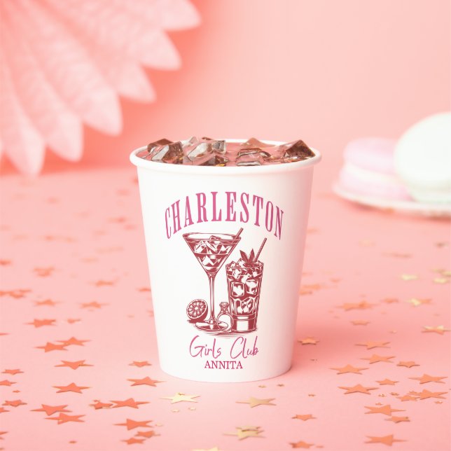 Gobelets En Papier week-end charleston bachelorette (Insitu)