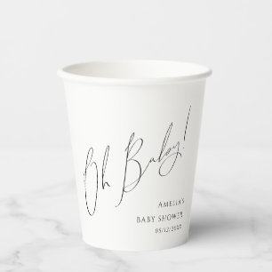Gobelets En Papier Whimsical Genre Neutre Oh Baby shower