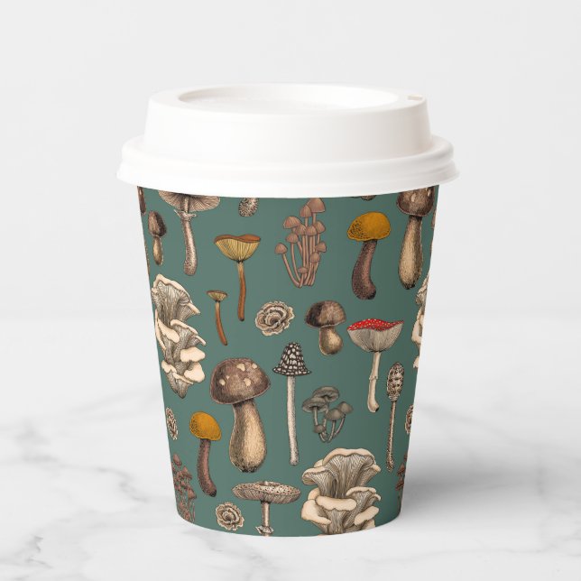 Gobelets En Papier Wild Mushrooms (Recto)