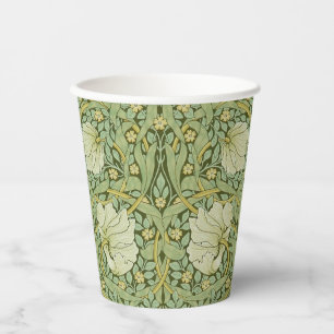 Gobelets En Papier William Morris Pimpernel Fond d'écran bleu Floral
