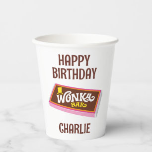 Gobelets En Papier Willy Wonka & Chocolate Factory Anniversaire