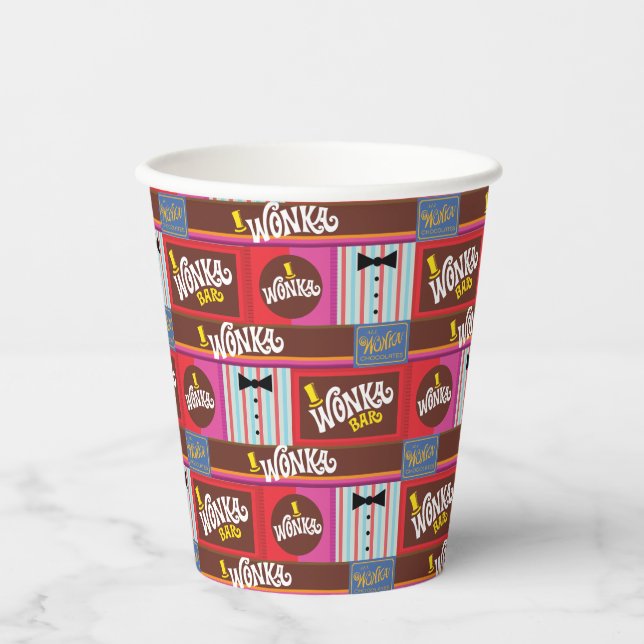 Gobelets En Papier Willy Wonka & Chocolate Factory Anniversaire (Recto)