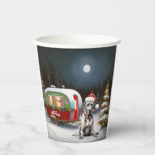 Gobelets En Papier Winter Great Dane Caravan Christmas Adventure