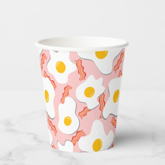 Gobelets En Papier Yaourt, Oeufs Et Côté Bacon