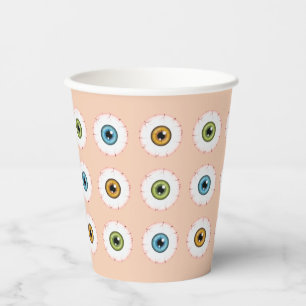 Gobelets En Papier Yeux de Halloween Yeux Injectés de Sang Yeux Color