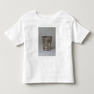 Goblet embossed with skeletons holding masks toddler t-shirt