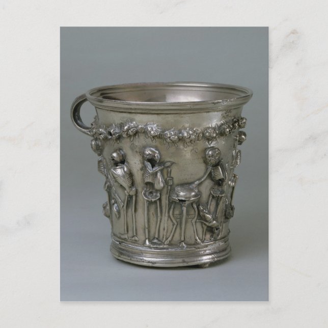 Goblet embossed with skeletons postcard (Front)