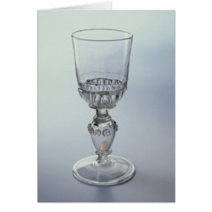 Goblet with round funnel bowl