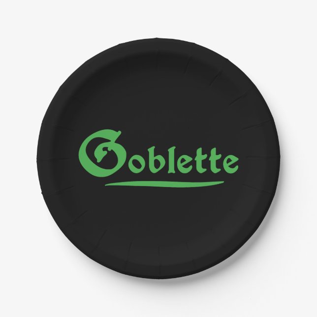 Goblette Paper Plate (Front)
