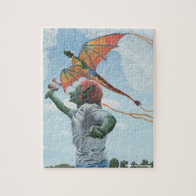 Goblin Flying Dragon Kite Petit Imaginaire Puzzle (Vertical)