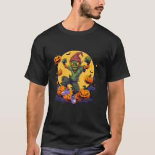 Goblin Ghoul Demon Monster Creepy Jack o Lantern H T-Shirt