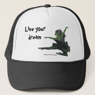 Goblin Girl Ballet Dancing Fantasy Art Trucker Hat