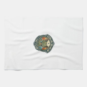 Goblin Gremlin Cat Cute Kitty Design - Goblin Grem Kitchen Towel