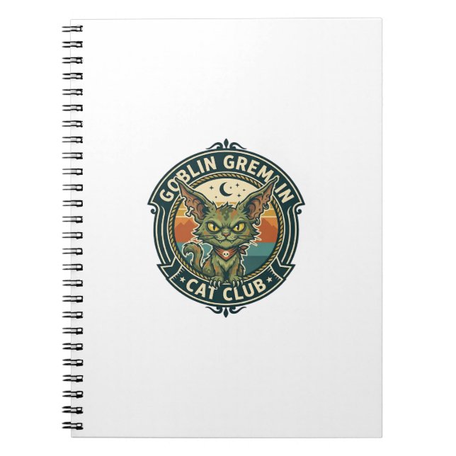 Goblin Gremlin Cat Cute Kitty Design - Goblin Grem Notebook (Front)