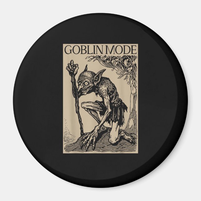 Goblin Mode Goblincore Fairycore Medieval Grunge A Magnet (Front)