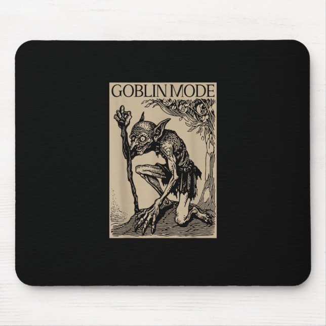 Goblin Mode Goblincore Fairycore Medieval Grunge A Mouse Pad (Front)