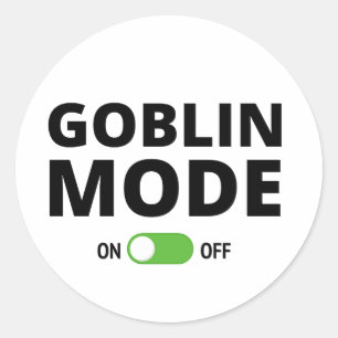 Goblin Mode On Classic Round Sticker