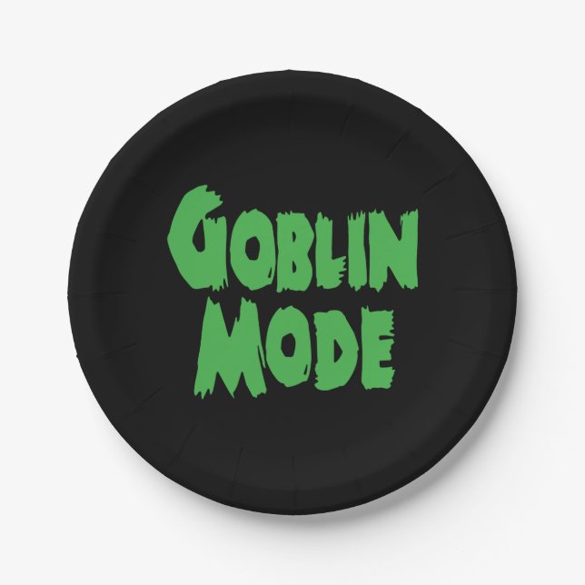 GOBLIN MODE PAPER PLATE (Front)