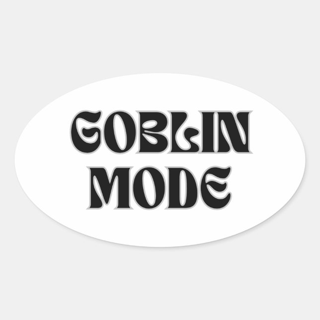 Goblin Mode Vintage Style Sticker (Front)