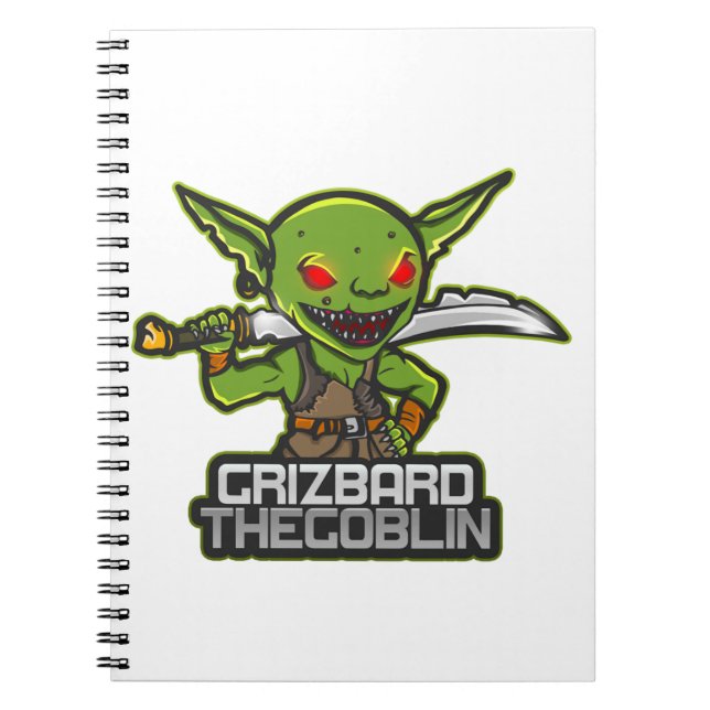Goblin named Grizbard Notebook (Front)