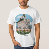 Goblin Rider Ox Racing Fantasy Art T-shirt