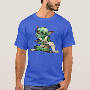 Goblin Scribe with Quill Scroll and Glasses TShirt