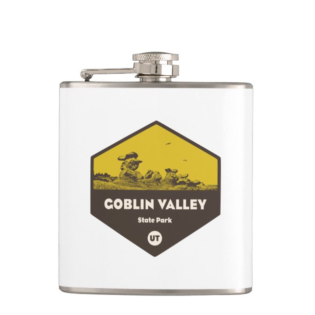 Goblin Valley State Park Hip Flask (Front)