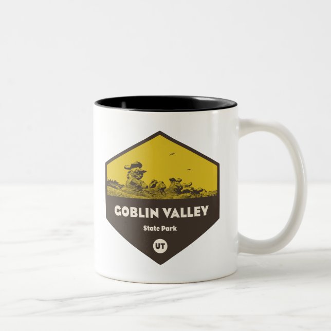 Goblin Valley State Park Two-Tone Coffee Mug (Right)
