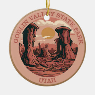 Goblin Valley State Park, Utah  Ceramic Ornament