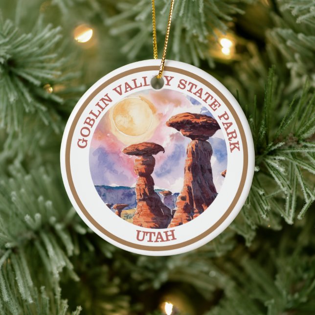 Goblin Valley State Park, Utah  Ceramic Ornament (Tree)