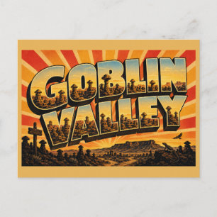 Goblin Valley UT Hoodoos Desert Rock Art Postcard