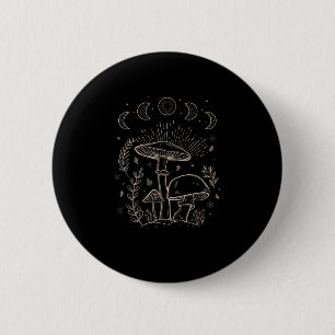 Goblincore Aesthetic Academia Cottagecore Mushroom 2 Inch Round Button