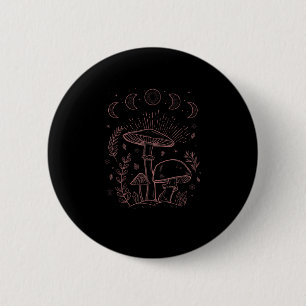 Goblincore Aesthetic Academia Cottagecore Mushroom 2 Inch Round Button