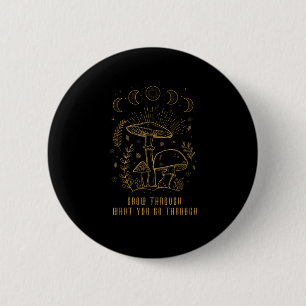 Goblincore Aesthetic Academia Cottagecore Mushroom 2 Inch Round Button