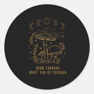 Goblincore Aesthetic Academia Cottagecore Mushroom Classic Round Sticker