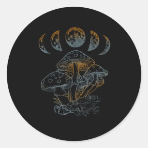 Goblincore Aesthetic Academia Cottagecore Mushroom Classic Round Sticker