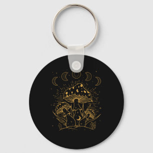 Goblincore Aesthetic Academia Cottagecore Mushroom Keychain