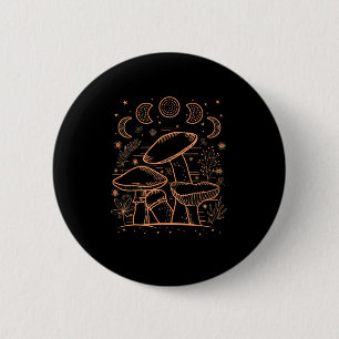 Goblincore Aesthetic Mushroom Fungi Academia 2 Inch Round Button