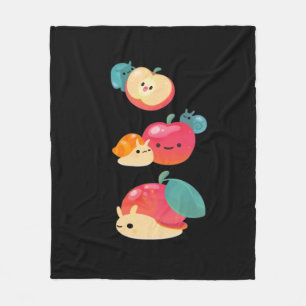 Goblincore Apple Snail Fleece Blanket