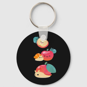 Goblincore Apple Snail Keychain