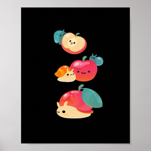 Goblincore Apple Snail Poster (Front)