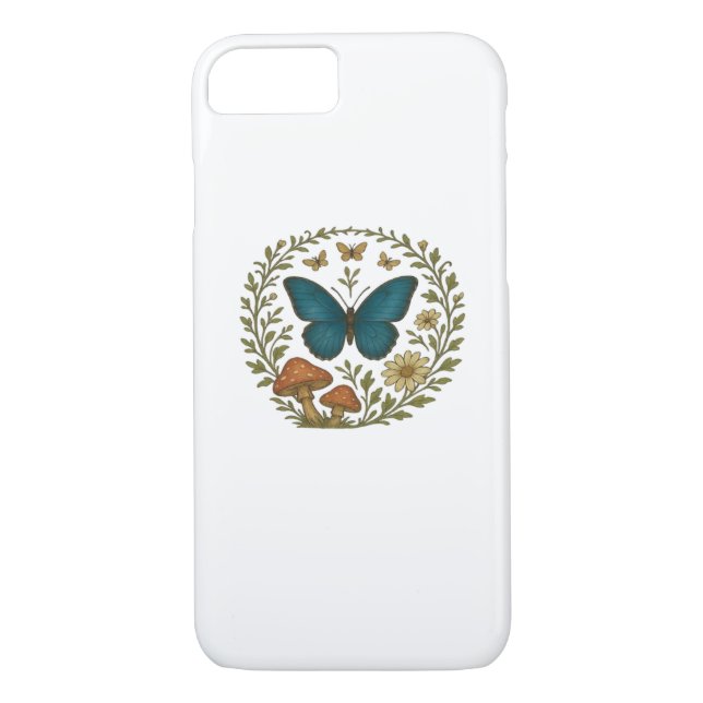 Goblincore Butterfly Fairycore Botanical Apparel C Case-Mate iPhone Case (Back)