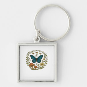 Goblincore Butterfly Fairycore Botanical Apparel C Keychain