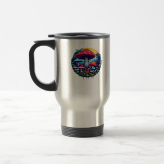 Goblincore Colorful Mushrooms Classic Travel Mug