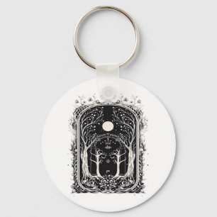 Goblincore Fantasy Gate To  Classic Keychain